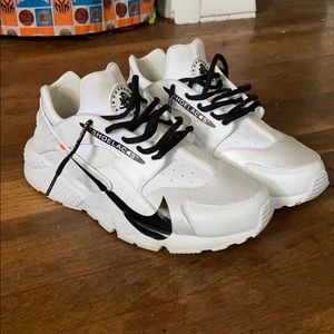 Custom off white huaraches Clearance